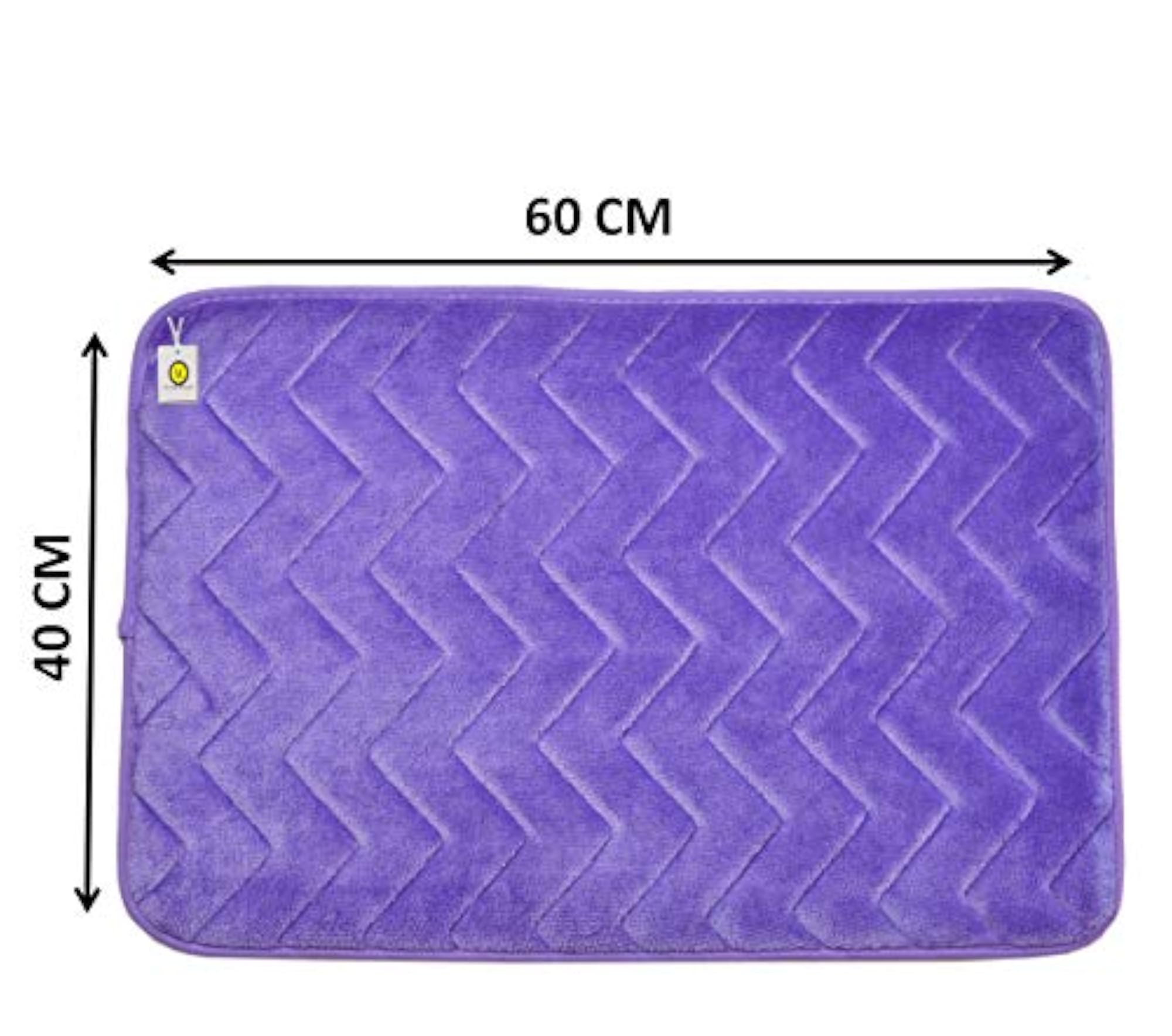 Super Soft Microfiber Anti Slip Bath Mat, Purple