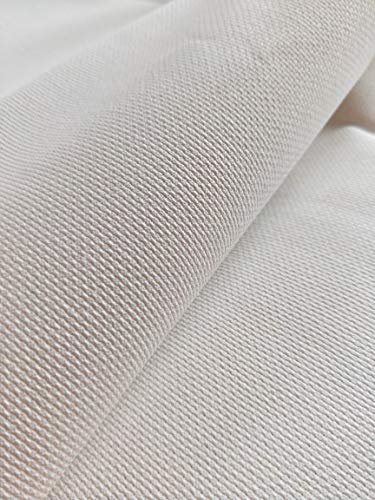 Image of KCS 59 inch x one Yard (93cmx149cm) 18 Ct Counted Cotton Aida Cloth Cross Stitch Fabric (White)