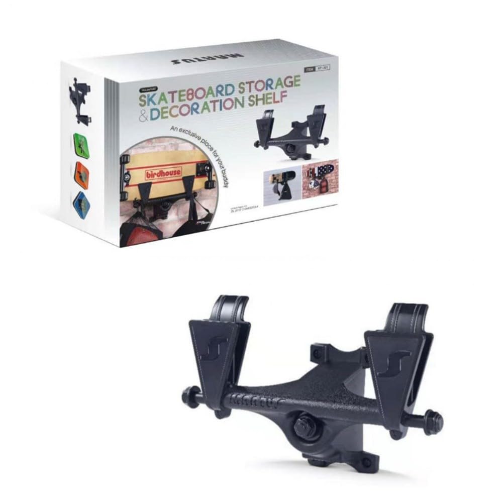 EasyByMall Estante de almacenamiento de pared para snowboard, soporte de tablero de esquí ABS para exhibición de garaje, organizador vertical que ahorra espacio