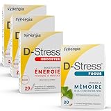 Pack « Mémoire & Concentration » | 3 D-Stress BOOSTER 20 Sachets + D-Stress FOCUS 30 Comprimés | Examens, Entretien, Rentrée | Laboratoire Synergia