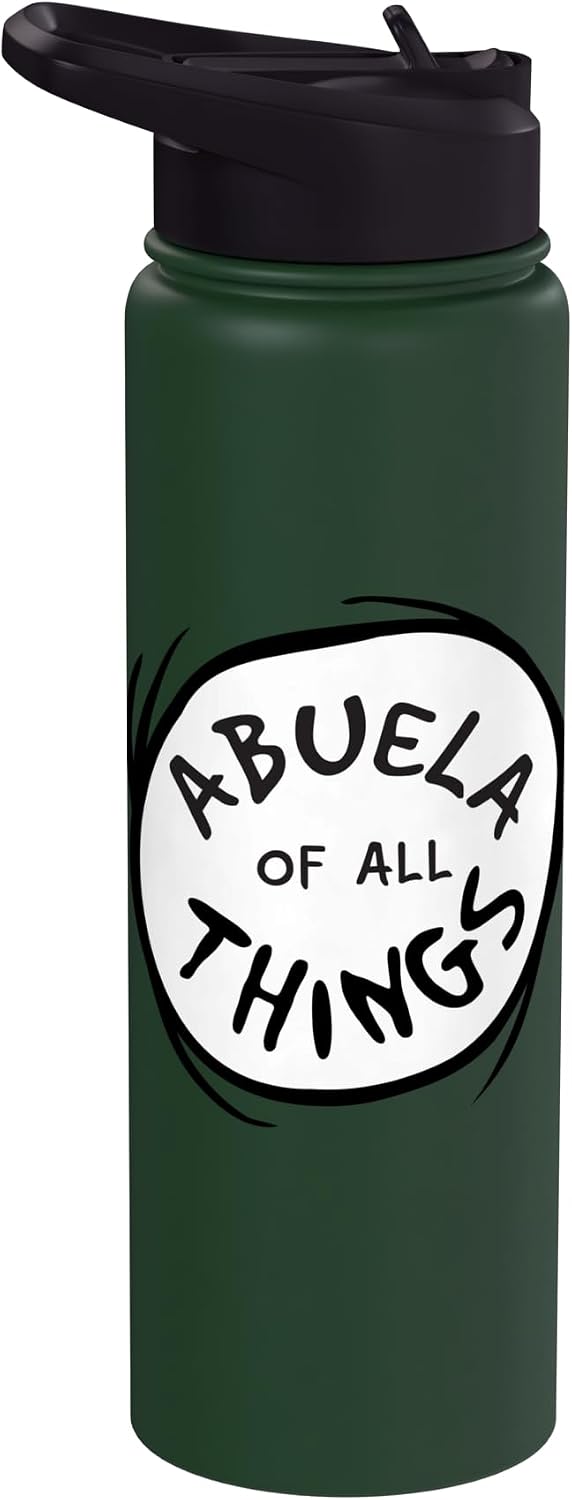 Dr. Seuss Abuela (Grandmother) of all Things Emblem Stainless Steel Insulated Water Bottle