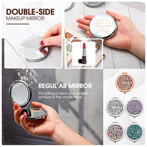 Roowest 10 Pcs Compact Mirror Gifts for Women Sometimes You Forget Your Awesome Bulk Appreciation Party Favors for Employee Coworker Friends Birthday Spa Christmas Inspirational Stuffers (Multicolor) by Roowest - Image 4