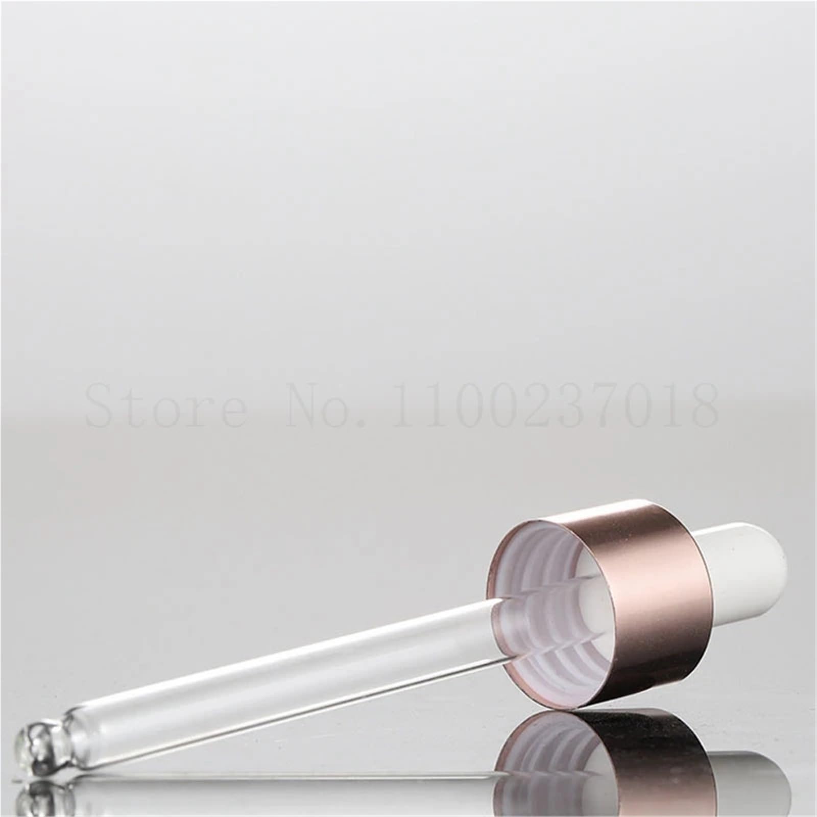 Pipettenflasche Frostglas-Tropfflasche, Roségold-Ring, leere Kosmetikverpackungsbehälter, Fläschchen, Flaschen mit ätherischen Ölen(12 pieces,30mL)