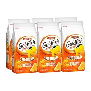 Goldfish Cheddar Crackers, Snack Crackers, 6.6 oz. bag, 6 CT box