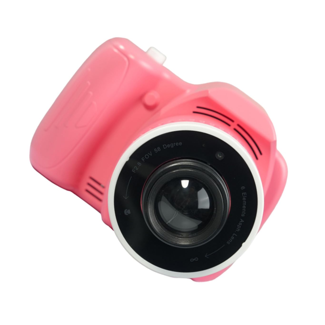 Veemoon Macchina Fotografica Plastica per Bambini con Proiettore 1080p Funzione Musica e Editing per Viaggi e Campeggio