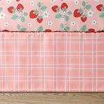 The Peanutshell Strawberry Sweet 3-Piece Baby Girl Crib Bedding Set – Pink Nursery Bedding, Crib Comforter & Decor for Newborns and Toddlers