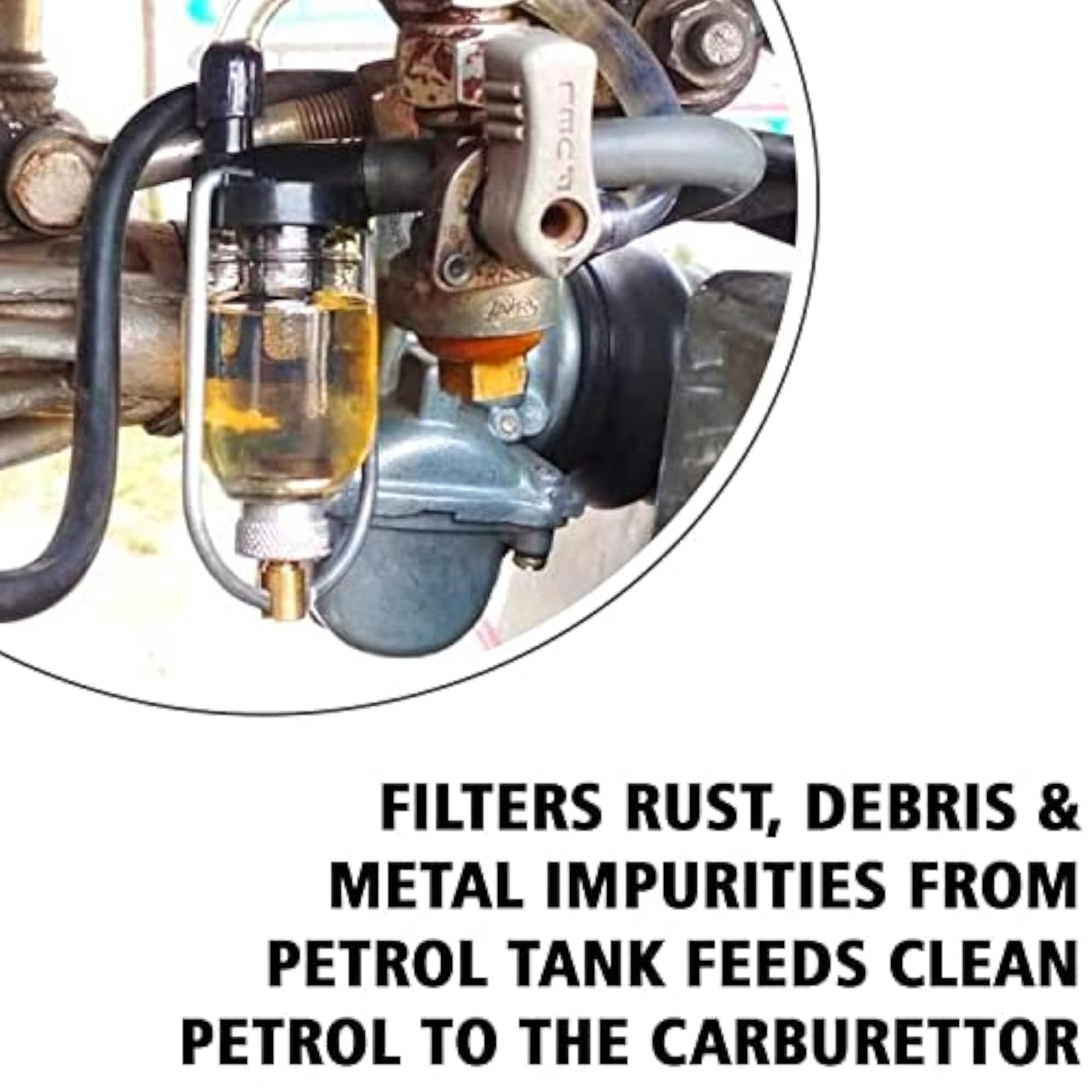 Petrol Fuel Filter Compatible with Royal Enfield Bullet BS3 & BS4