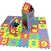 36 Stück Puzzlematte,buchstaben Puzzle Schaumstoffmatte,Zahlen Alphabet Puzzelmatten Für Babys,spielmatte Baby Lernspielzeug Ineinandergreifenden Schaumfliesen Für Kinder,Sicherheit Ungiftig Weiche