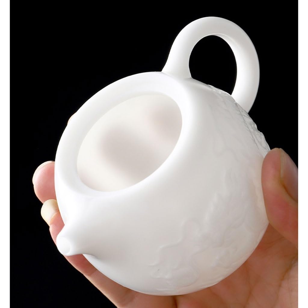Ceramiczny dzbanek do herbaty, zestaw do herbaty Kung Fu z wbudowanym filtrem, idealny do parzenia i serwowania herbaty, elegancki design dla entuzjastów herbaty