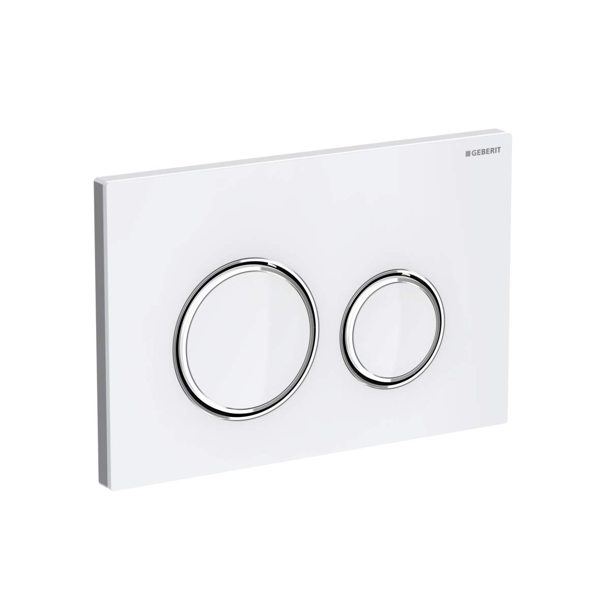 Geberit Sigma 21 115.884.Si.1 Placca 2 Tasti Vetro Bianco Codice Prod: 115.884.Si.1