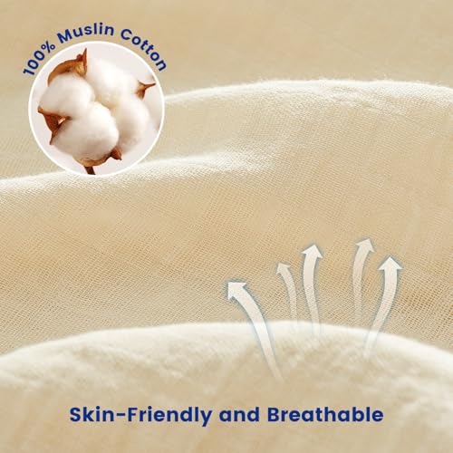Image of david's kids 4 Pack Baby Muslin Swaddle Blankets, 100% Cotton and Ultra Soft Breathable Receiving Blanket Wrap for Boys Girls, New Born Essentials, Large 47 x 47 inches, Animals
