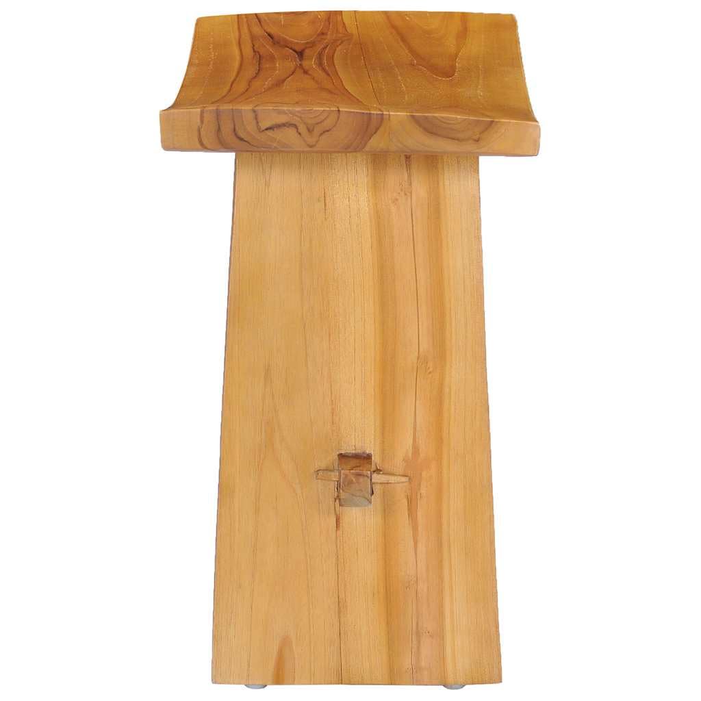 Taburete plegable de madera maciza de teca, resistente a la intemperie, apilable, portátil, versátil para cocina, jardín, balcón, terraza, exterior, picnic, oficina, resistente, duradero