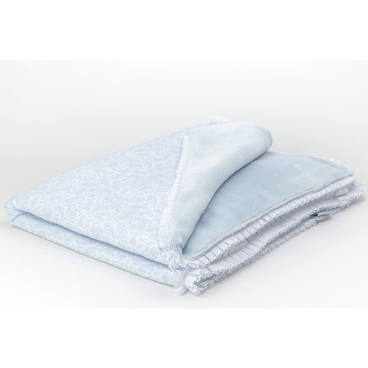 Baby - Ainara - 11914-62 | Coperta per neonati | Coperta per neonati reversibile | Coperta per bambini | Coperta per bambini | Coperta per neonati colore blu | Coperta per bebè misura 110 x 140