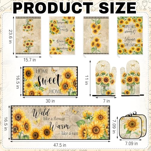Decoración de cocina de girasoles para dar un toque rústico y alegre a tu hogar 3