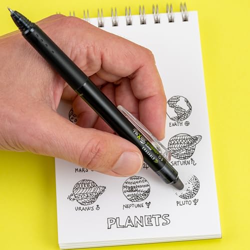 PILOT FriXion Synergy Retractable Clicker Erasable Gel Ink Pens, 0.5mm Extra Fine Point, Black Ink, 25ct Tub - image 3
