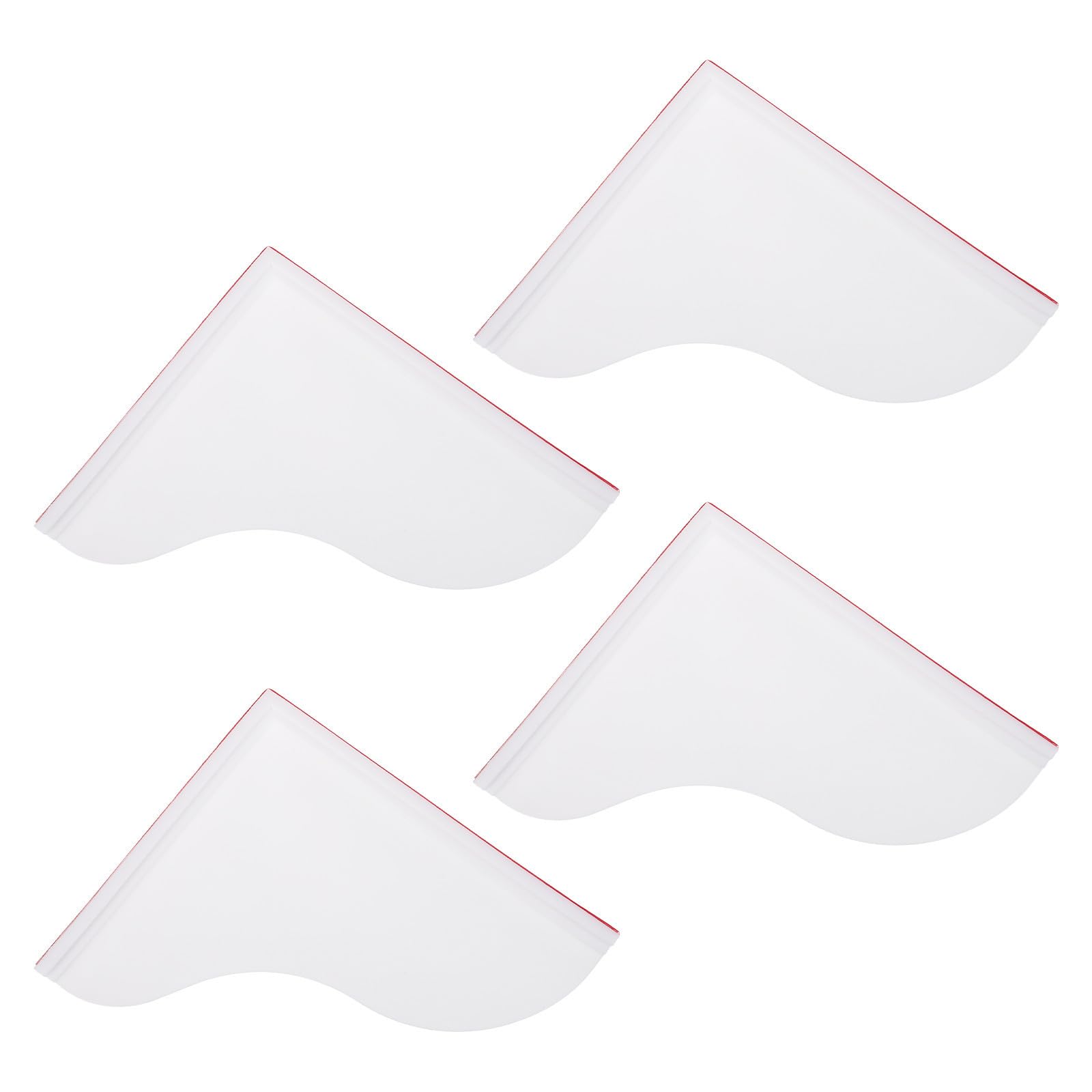 Planche et flexible anti-éclaboussures silicone pour salle de bain 4 pièces