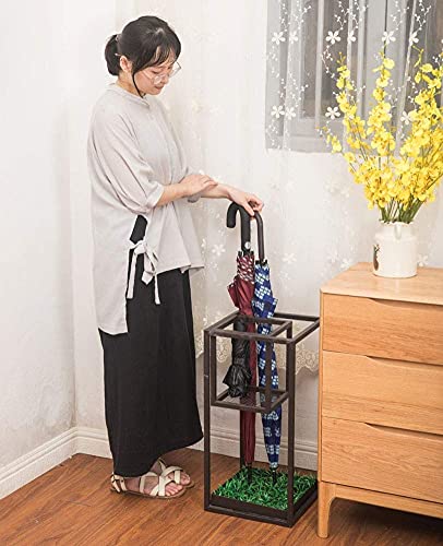 Support de stockage de parapluie court et long avec bac récepteur d'eau - 5