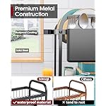 Sakugi 2-Tier Dish Drying Rack - Stainless Steel Dish Rack with Cutlery & Utensil Holders for Kitchen Counter, Sink Organization and Storage for Small Family, 15" W x 11.4" L x 15" H, Black - Image 4