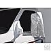ADCO Silver 2370 Diamond Plated Steel Vinyl RV Side Mirror Socks, Universal, Set of 2, 2 Pack