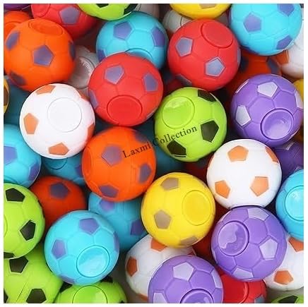 Laxmi Collection 6 Pcs Football Fidget Spinners Fun Toy for Kids Adults, Stress Relief Ball Birthday Return Gifts in Bulk Pinata Filler Multi-Color (Pack of 6) (B0DGH455WG) Amazon Price History, Amazon Price Tracker