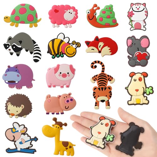 16 Stück Magnete Kinder, Kühlschrankmagnete Magnetische Tiermagnete Fridge Magnets Toys für Kinder Magnettafel, Kühlschrank, Whiteboard, Küche, Pinnwand Büro