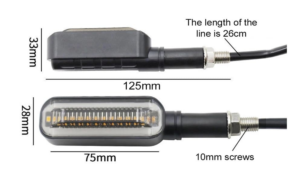 Indicatori Di Direzione A LED Universali Per Motociclette 12V, Indicatori Di Direzione Per Moto, Luci Posteriori, Lampada direzione Lampada