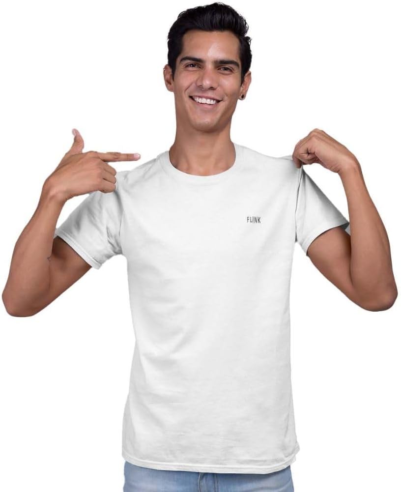 Flink Round Neck Plain Tshirts for Men