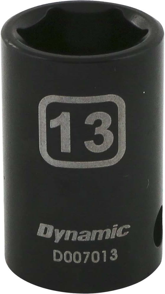 Dynamic Tools 3/8" Drive 6 Point Metric, 15mm Standard Length, Impact Socket