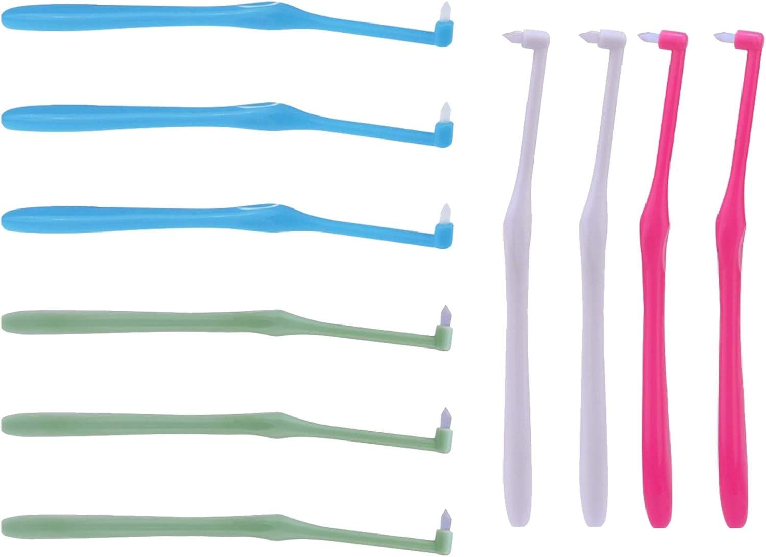 10 Pcs Interspace Brush Tufted Toothbrush Single Tufted Interdental