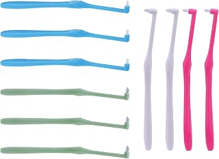 10 Pcs Interspace Brush Tufted Toothbrush Single Tufted Interdental Toothbrush for Implants Teeth Detail Cleaning Supplies Dental Brushes
