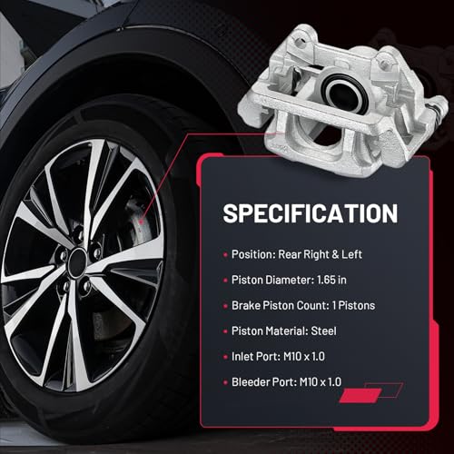 Image of BDFHYK 19-B3824 19-B3825 Rear Disc Brake Caliper Assembly Compatible with Honda Pilot 2009 2010 2011 2012 2013 2014 2015 3.5L V6, GAS 2pcs