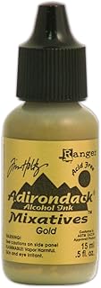 Ranger Tim Holtz Adirondack Alcohol Ink, Gold,0.05 oz