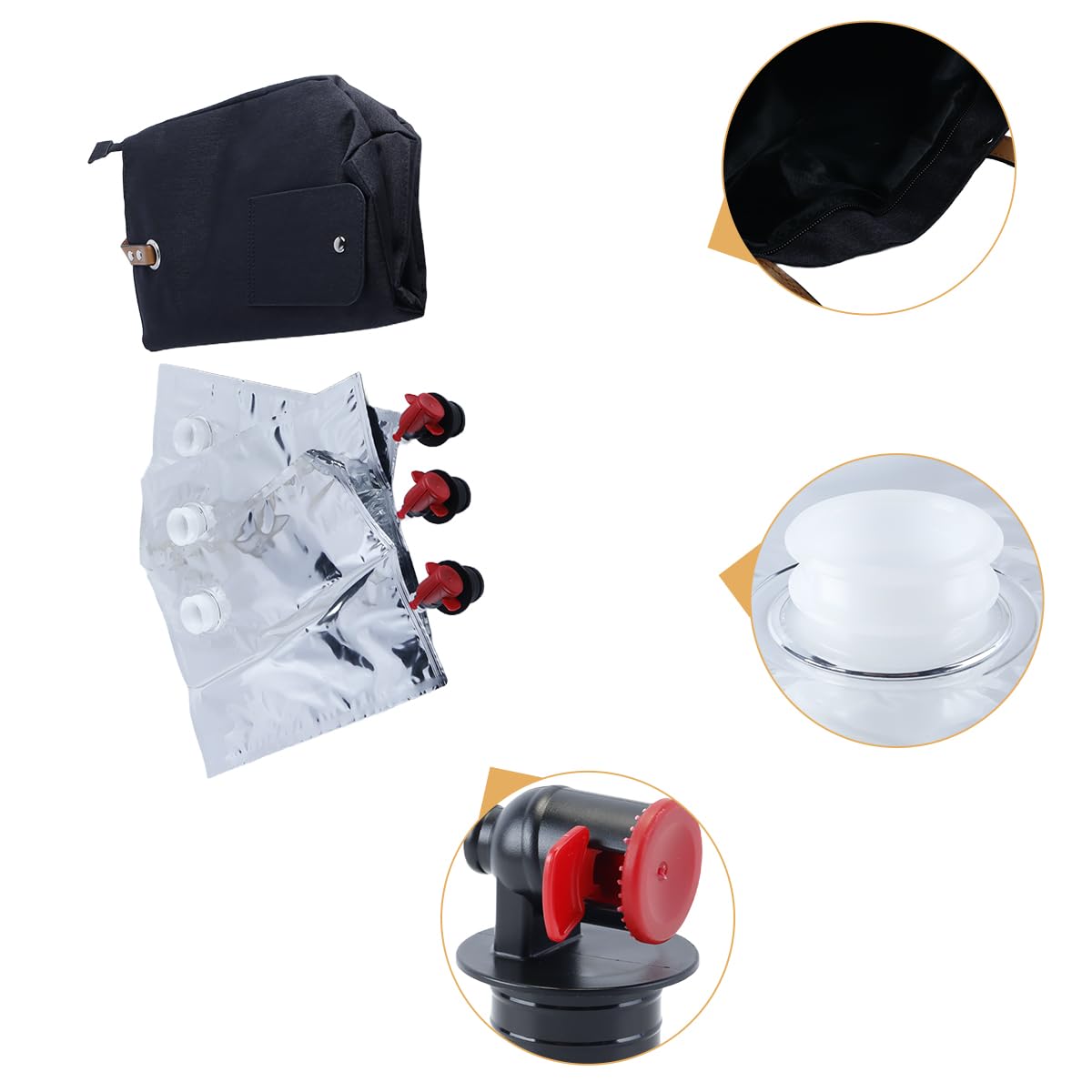 Sac fourre-tout avec distributeur de boissons, compartiment étanche, sac de pique-nique fonctionnel, poche à boisson pour voyage, sport, événement, plage