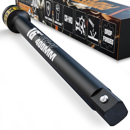 Image of 1 inch Drive Impact Extension Bar, 16 Inch Length Socket Extension, CR-V Steel, Narrow and Deep Areas in Automobile Maintenance, Mechanical Assembly or Industrial Operations