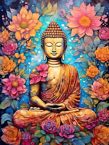 5D bricolage zen diamond painting enfant et adulte avec strass brillants pour grand tableau