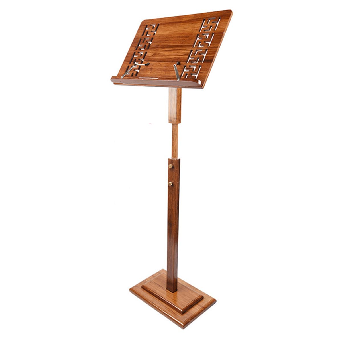 Atril de Director de Orquesta, Atril Plegable para partituras/Organizador de partituras de Madera con Altura Ajustable para diversas interpretaciones.