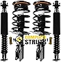 Front Quick Complete Strut Assemblies & Rear Air to Coil Spring Conversion Kit Replacement for 2000-2005 Cadillac DeVille (Set of 4)