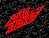 Mountain Dew Logo 7' Wide (Red)