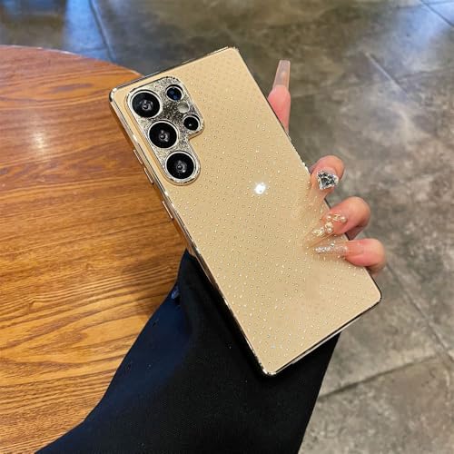Protection objectif strass doré Samsung S25 Ultra chic