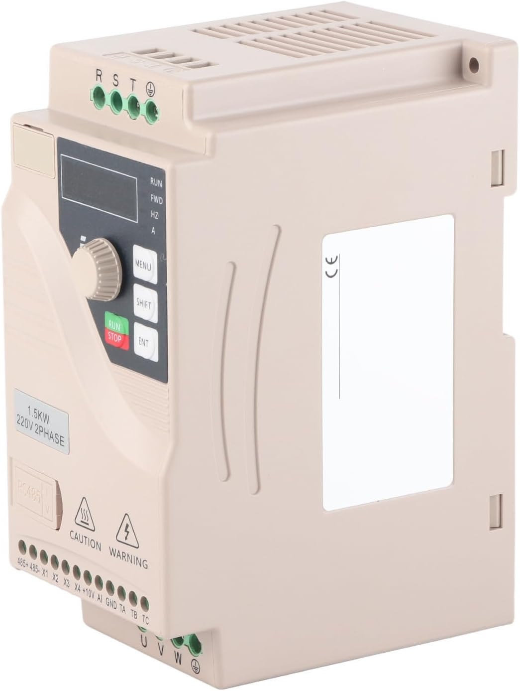 VFD, 1.5KW Variable Frequency Drive Frequency Inverter with, Single Phase Input to 3 Phase Output