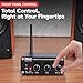 Pyle 240W Mini Bluetooth Home Stereo Amplifier - 2 Channel Compact Micro Receiver with Bass & Treble Control Dials - Includes Power Supply - Use with Passive Speakers for Indoor - Garage - Desktop