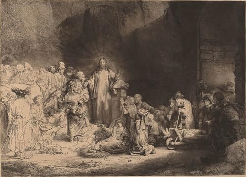 L'estampe des cent florins de Rembrandt art tableau sur toile salon chic