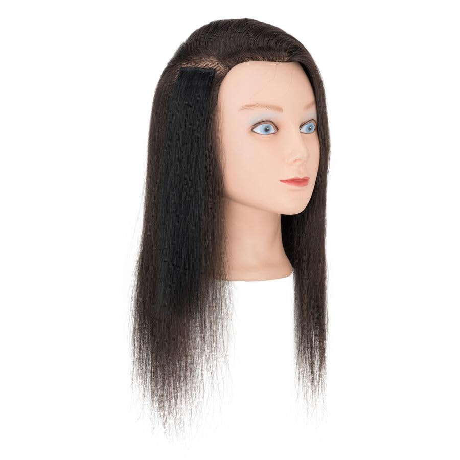 Clip in Hair Extensions Real Human Hair 6Pcs Clip in Short Extensions 10 Inch Dark Black