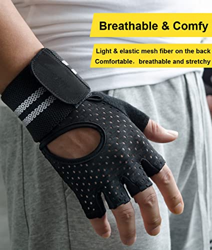 Sujayu Workout Gloves For Men Workout Gloves Women, Weight Lifting Gloves Gym Gloves For Men, Exercise Gloves Work Out Gloves Weightlifting Gloves Gym Accessories For Men thumb #5
