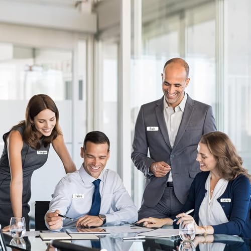 10 Stück Namensschilder Magnet, Namensschild Magnetisch 75 x 30mm, Namensschilder für kleidung magnet,Ausweishalter 3-Beschriften Ausweishalter