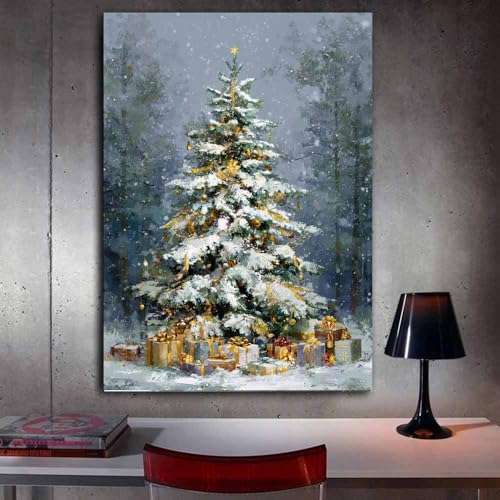 Poster de Noël vert 80x120cm décoration murale esthétique - 3