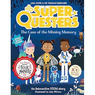 SuperQuesters: The Case of the Missing Memory | Picture Book for ages 4-7 with Puzzles and 100 stickers