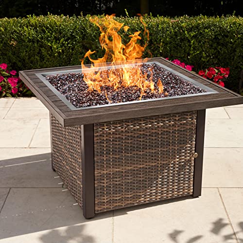 Image of onlyfire Stainless Steel Square Fire Pit Flat Pan with Burner Ring Assembly, 30-Inch