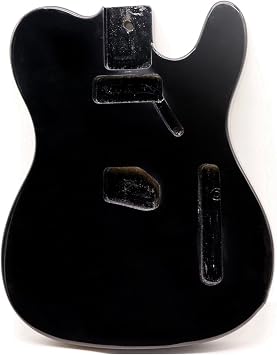 Unfinished Guitar Kit Black Gloss Basswood Electric Guitar Body DIY Handmade  Guitar Body