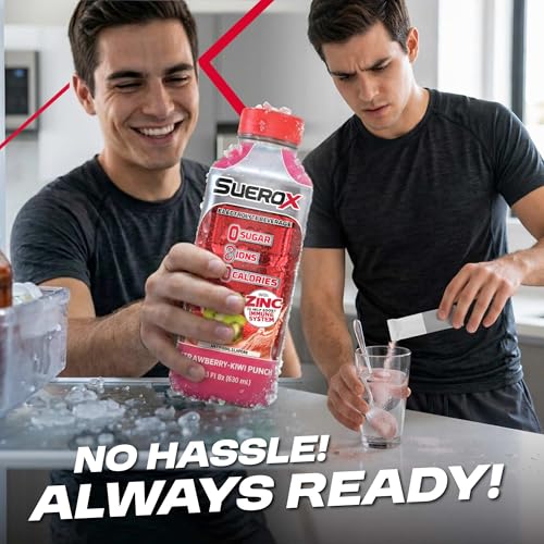 Image of SueroX Sugar Free Electrolyte Drink, Citrus Pack, 21.3 Fl Oz, 12 Count | Sports Drink with 8 Ions, Zero Sugar, Zero Calories, Hydration & Recovery